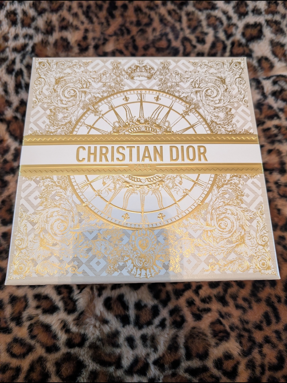 Christian Dior White and Gold Decorative Storage Box